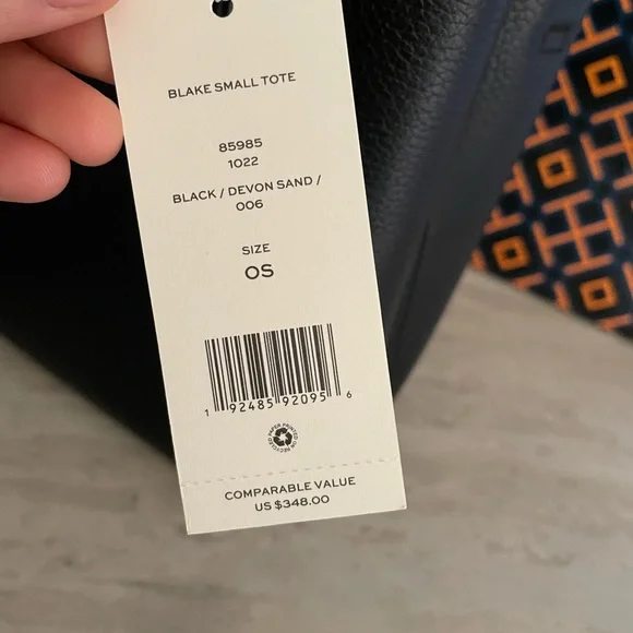 New , tory burch black small tote bag - Picture 13 of 13